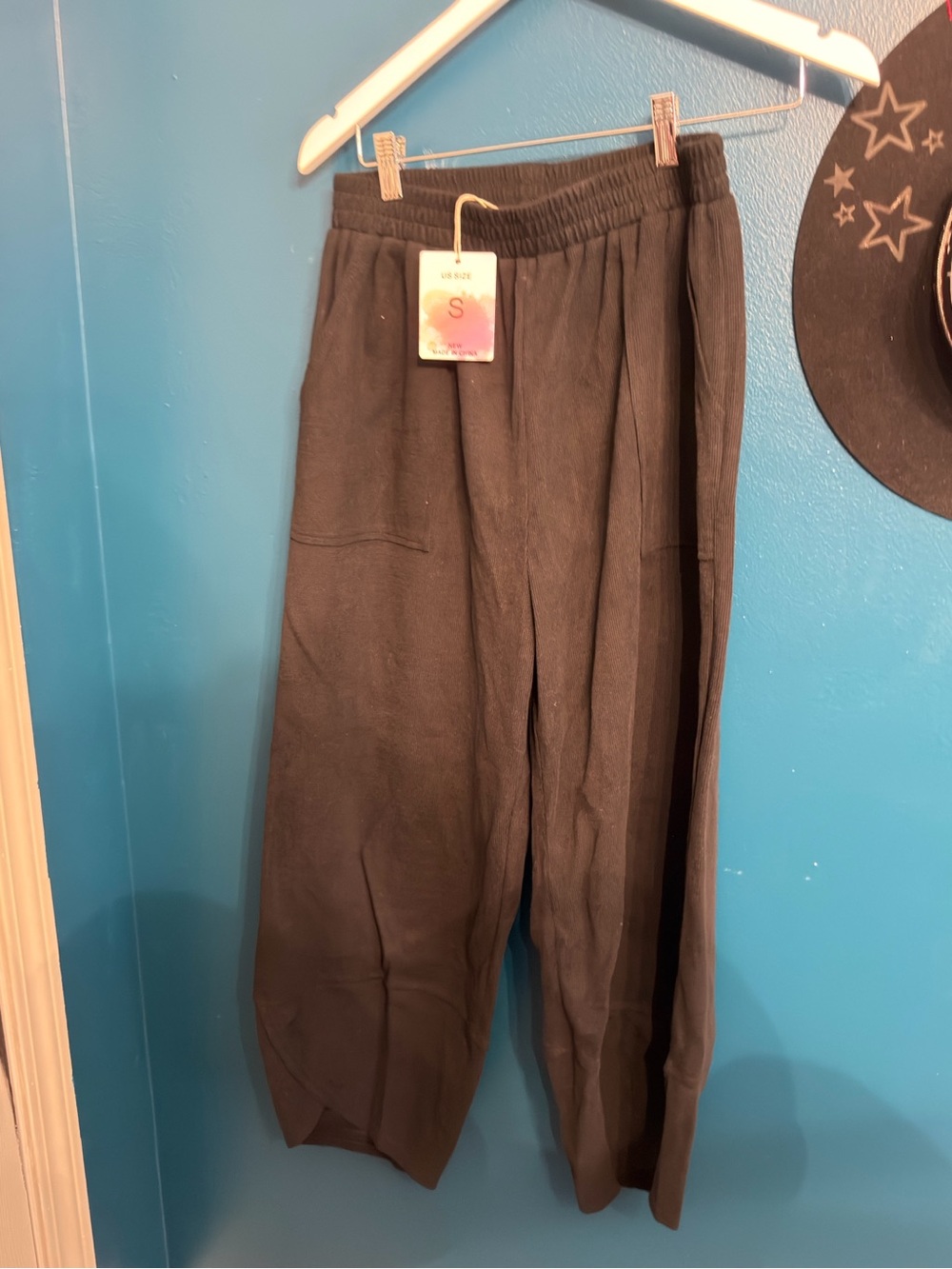 Unbranded Black Relaxed cotton Pants
